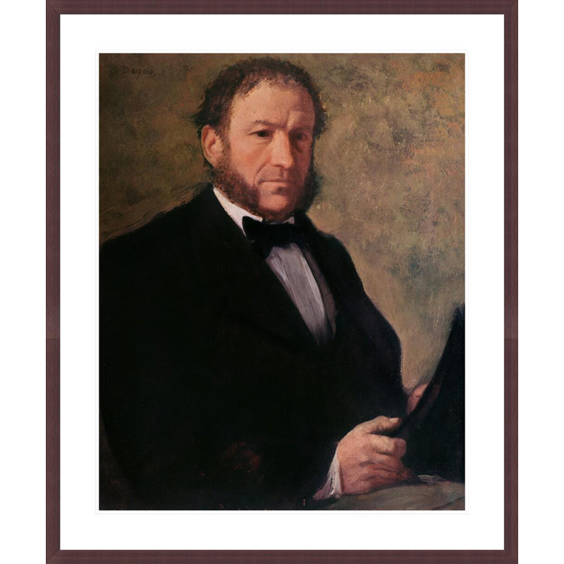 Portrait de M. Ruelle par Edgar Degas, impression giclée encadrée, H 39,97 po x l 33,5 po