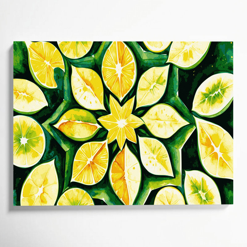 Art mural sur toile carambole fruit, H 11 po x l 14 po