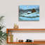  «Down To The Village» par Michael Fratrich, art mural sur toile, 16 po x 12 po