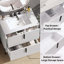 Meuble-lavabo 30 po avec lavabo en céramique-545120419