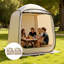 Sun Shade Sail Canopy Covers, Fit for 6 x 6 ft Screen House Tent, Sun Protection, 5.51 x 5.71 ft 300D Oxford Silver-Coated Fabric(Not Include Tent), for Outdoor Activities, Beige