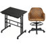 Ensemble de bureau à domicile et chaise, ensemble de chaise ergonomique moderne pour bureau