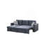 Canapé modulaire convertible en velours avec canapé-lit et canapé-lit-586526648