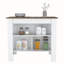 Îlot de cuisine polyvalent avec tablettes spacieuses et design élégant