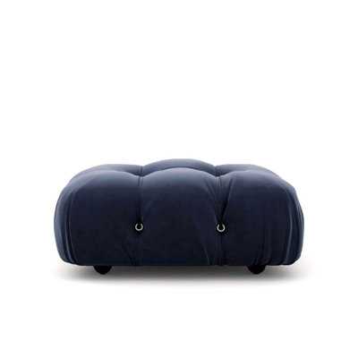 Bubble Sofa Ottoman - Midnight Blue Velvet