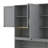 Twin Murphy Bed With Top Cabinet, LED Light And Charging Station, Wood Folding Murphy Bed Cabinet With Shelves-309955809