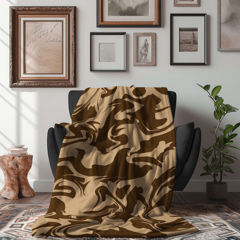 Cocoa Bend - 1 Piece Premium Blanket, Twin