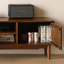 Meuble télé simple et moderne en noyer-619452386