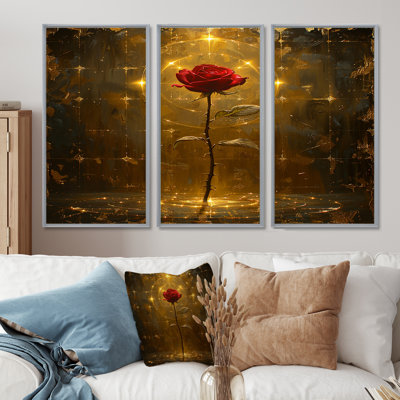 Zaid - ensemble d'art mural rose