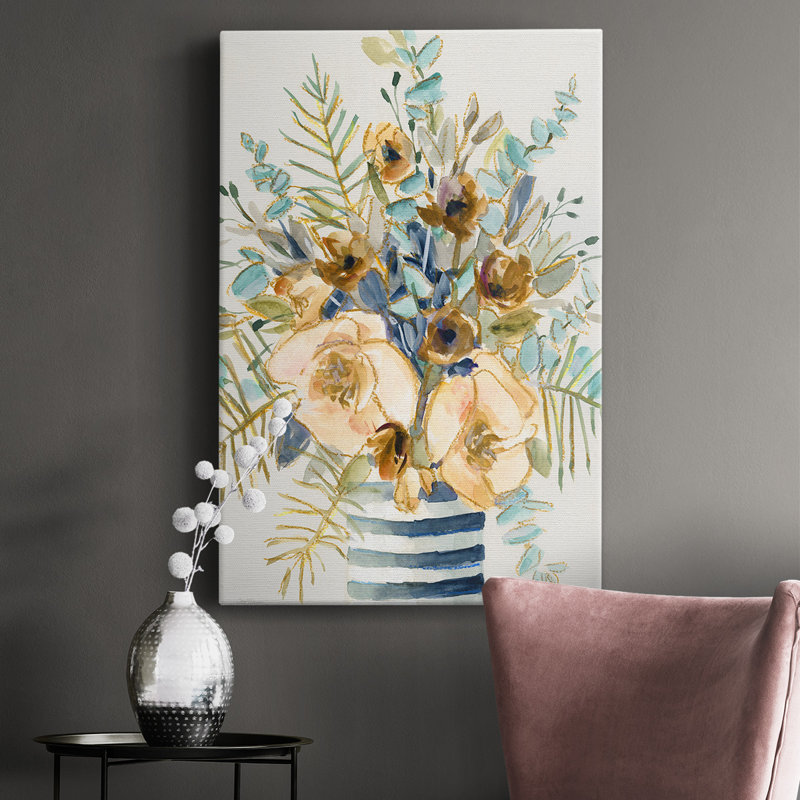 Toile tendue avec châssis «Coming Of Spring» - prête à être accrochée, H 18 po x l 12 po x P 1,5 po