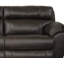  Canapé inclinable avec accoudoirs coussinés en cuir véritable l 90,5 po Cassidle