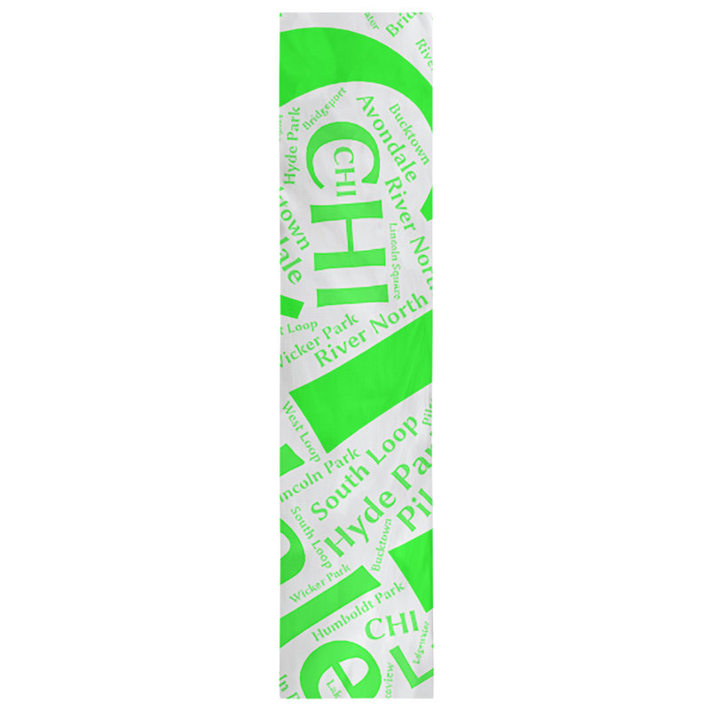 Table Runner, 72" x 16", Green, Chicago