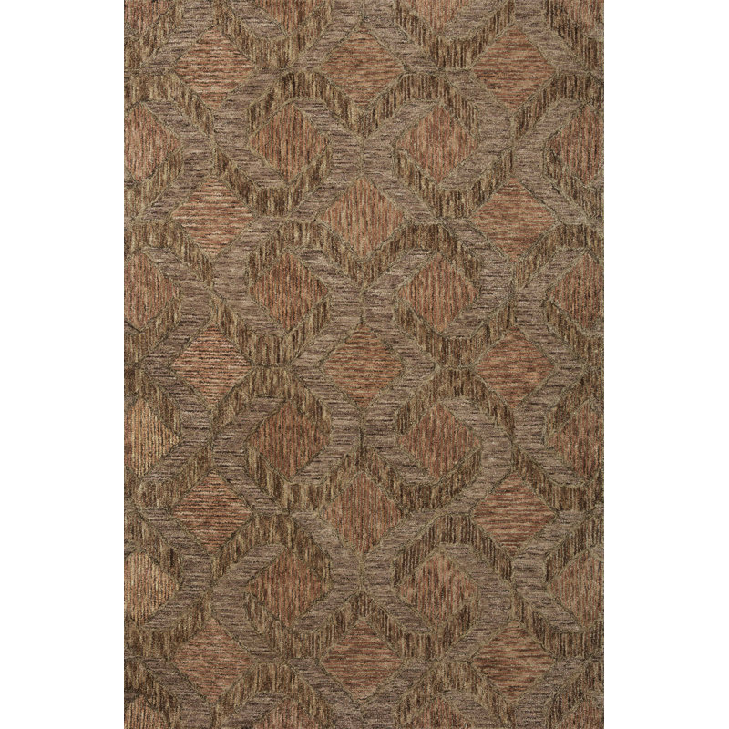 Tapis en laine touffeté à la main Kadidia, Rectangle 3 pi 6 po x 5 pi 6 po