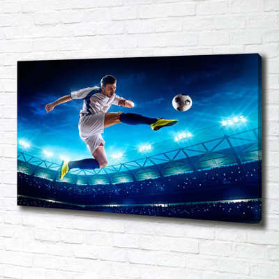 Footballer - Wrapped Canvas Print
