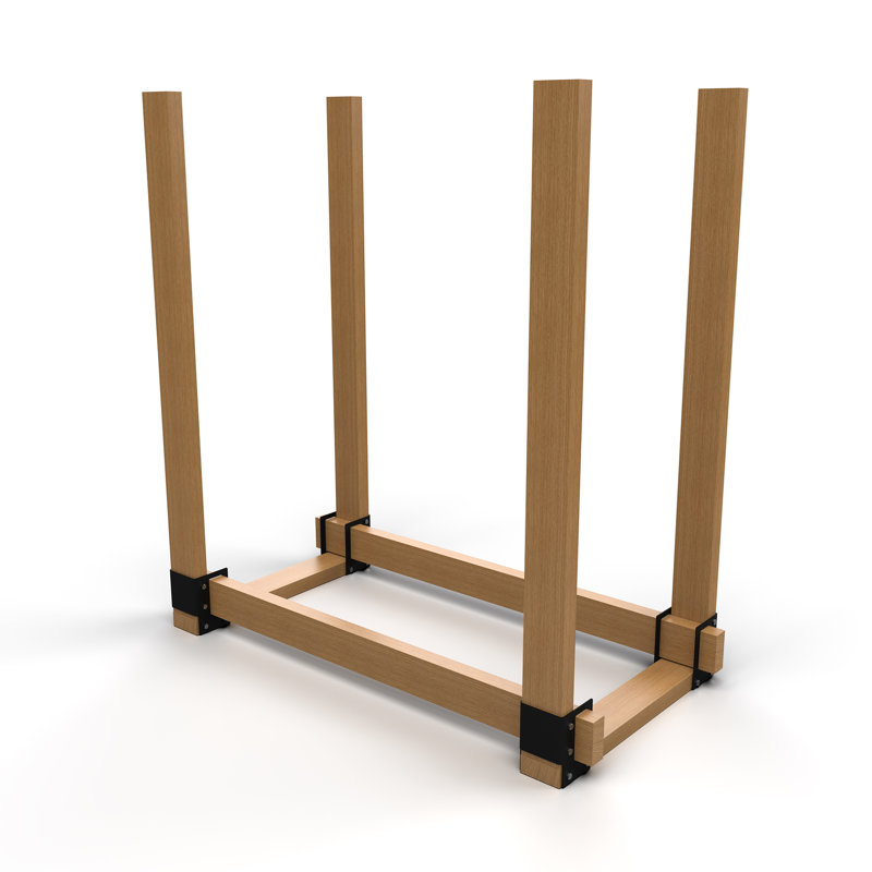 17 Stories Firewood Rack Bracket Kit 4-Pack | Wayfair