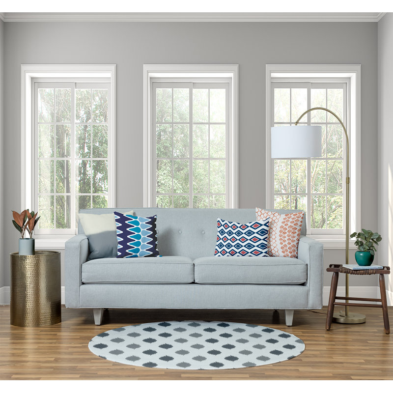 Axelle Chenille Polka Dots Indoor Rug, Round 5'