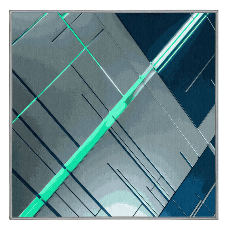 Etherial Glow Rug, Square 6'
