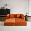 Canapé-lit convertible avec coussin cylindrique, matelas pliable en velours côtelé pour petits espaces, structure de forme fixe, salon et chambre à coucher-399570767