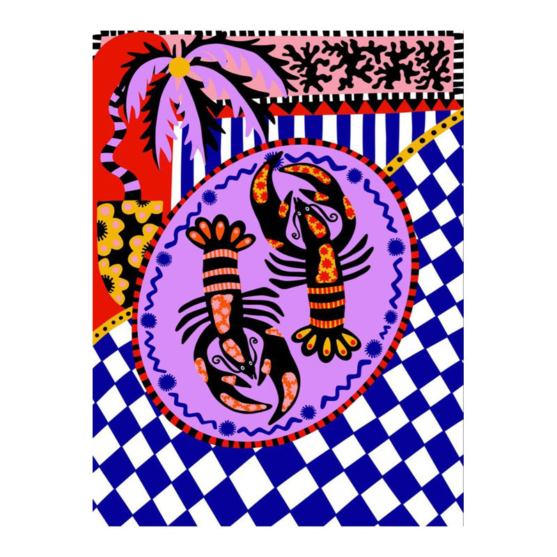 Tapis multicolore multicolore, Tapis de couloir 4 pi 11 po x 9 pi 10 po inclus