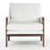 30" Wide Brayven Mid-Century Modern Upholstered Chenille Armchair With Wood Frame (Set of 2)