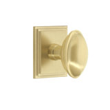 Grandeur Concealed Screw Mechanism Oval Knob with Square Rosette
