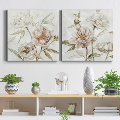 " Washed Botanical I " 2 - Pieces