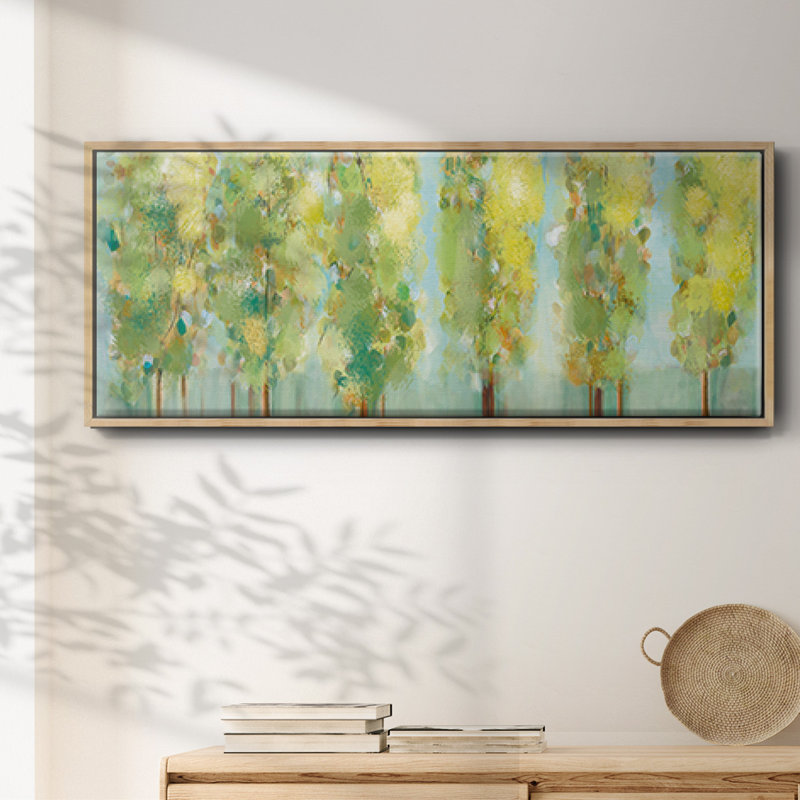 Turnwood- Framed Canvas, 12" H x 30" W