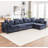 Kempson 5 - Piece Modular Upholstered Sectional-1254517063