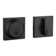 Matte Black Square Deadbolt – Keyed Single-Side Entry Door Lock