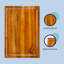 Planche à découper réversible à grain de bois d'acacia fabriquée à la main l 16 po x P 11 po Eldridge-130298216-130298214