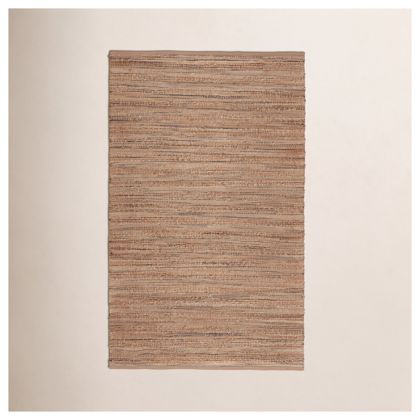 Caroline Handmade Tan Rug, Rectangle 3'6" x 5'6"