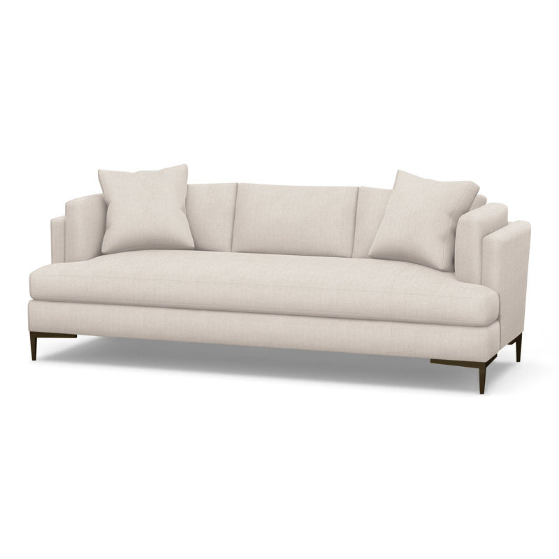Aiden Upholstered 90.5'' Sofa, Antique Bronze, Bond Linen (Performance fabric) 1086-92