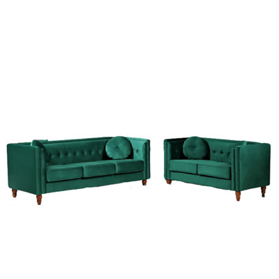 Deloy 2 Pieces Velvet Living Room Set by House of Hampton