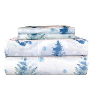 Micro Flannel® Printed Deep-Pocket Sheet Set