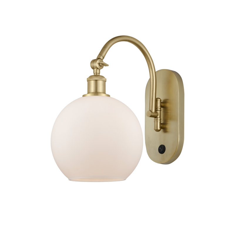 Ellington Swing Arm Sconce, Incandescent, Satin Gold