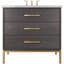 Rift White Oak Three-Drawer Single Bath Vanity-594554521-594554512-595194207