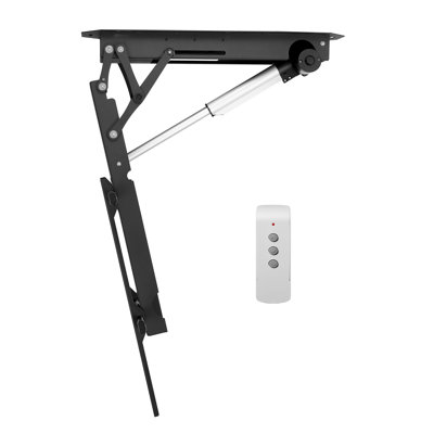 Motorized Ceiling TV Mount, TV Wall Mount for 32 to 70 Inch TV, Motorized Flip Down TV Mount Bracket with Max VESA 24 x 24 in, Compatible with TVs Up