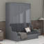 Grand lit escamotable mural avec coussin-112715779