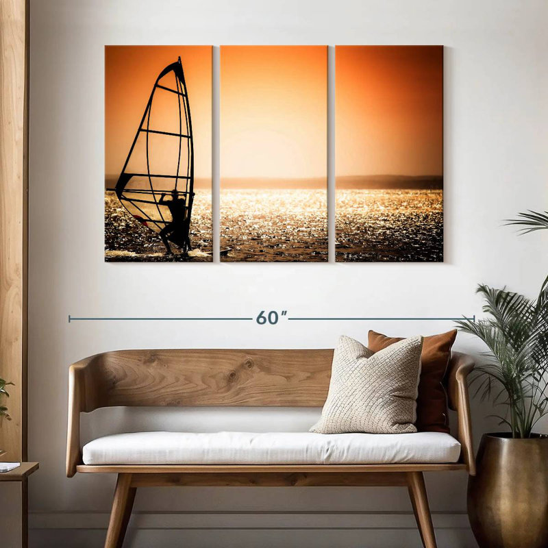 Sireci Windsurfer Sunset, 32" H x 50" W