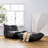 Landwehr Teddy Fabric Pouf Ottoman -660985677