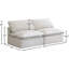Causeuse modulaire en velours Atis-1622273966