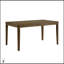 Élégante table de salle à manger 6 pièces avec banc et chaises d'appoint, mobilier en bois brun clair confortable pour les maisons modernes
