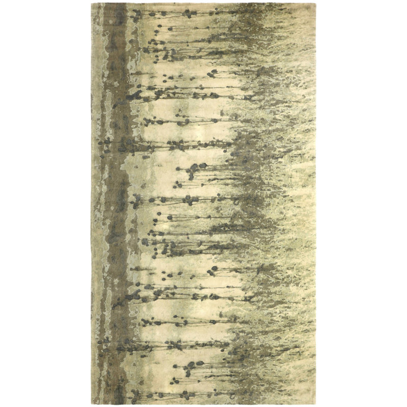 Wool And Silk Nepal One-of-a-Kind Rectangle 9' X 16' Area Rug