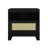 Sheridan 22" W Mid-Century Modern Nightstand with Full Extension Drawer and Shelf in Black-91028826