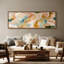 Framed Canvas Wall Art - Warm Abstract Flowing Shapes in Earth Tones - 16"x24", 24"x36"-128706104-128706105