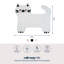 Chaton blanc 30 po x 32 po