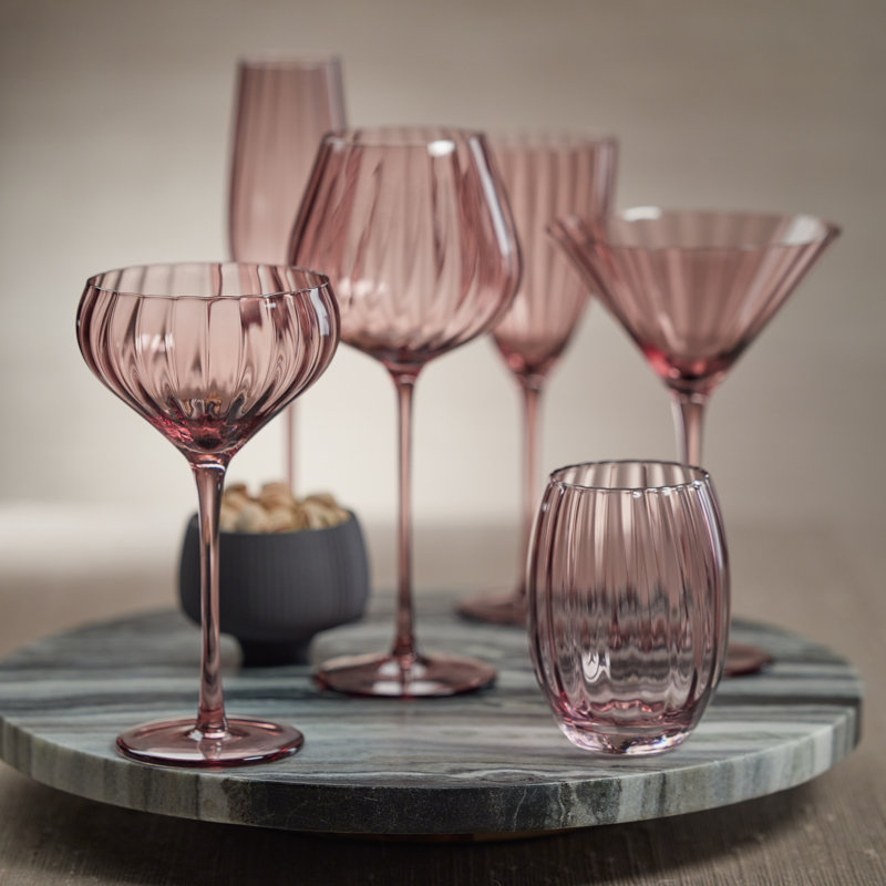 Verres à cocktail Boulder Optic, ensemble de 4, Rouge vin