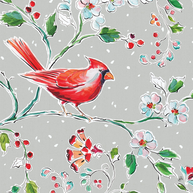 Holiday Wings III by Daphne Brissonnet - Wrapped Canvas Painting, 91cm H x 91cm W x 3.8cm D