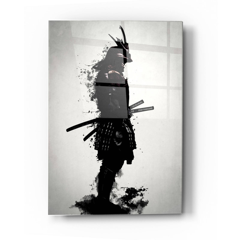 Trinx «Armoured Samurai» par Nicklas Gustafsson, art mural en verre acrylique, H 36 po x l 24 po x P 0,2 po