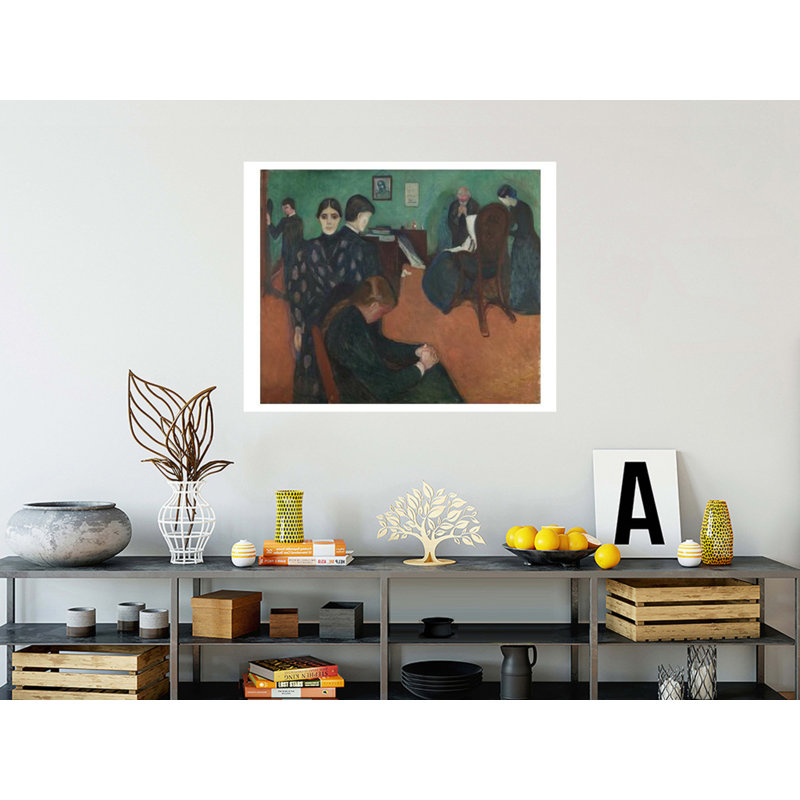 «La mort dans la chambre de la santé» par Edvard Munch - Impression giclée, H 32 po x l 40 po